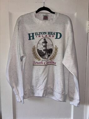 Vintage 90s Hilton Head South Carolina Crewneck Sweatshirt XL Beach Coast *Read